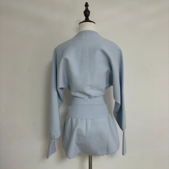 Helsa Women's Blue and Grey Cardigan - Picture 9 of 16